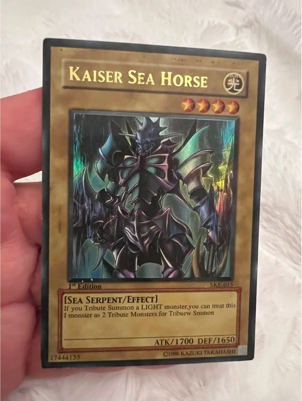 Ultra Rare Kaiser Sea Horse Holo 1st Edition Yu-Gi-Oh! Card
